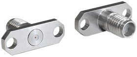 RFSSMAA2JEGA, jack Flange Mount Circular Coaxial Connector, Jack Screw Termination, Straight Body