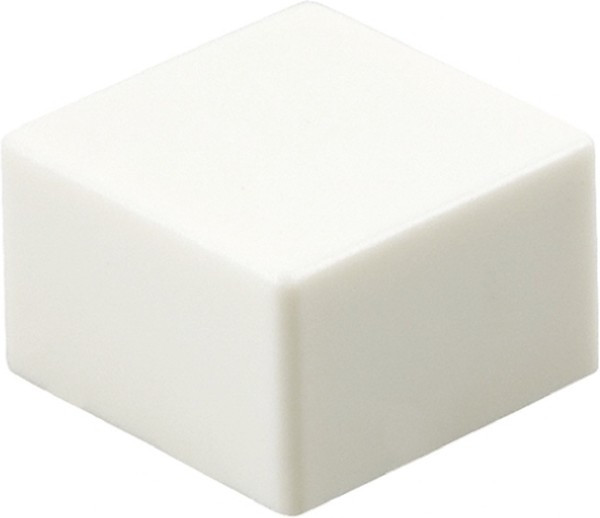 B32-1360, Клавиша, квадратная, белый, 12x12мм, B3F-4, B3F-5, B3W