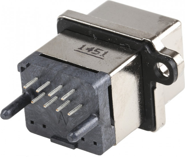 MRJ548001, Modular Connectors / Ethernet Connectors RJ45 Mod Jack, 8 Pos Vert, No LEDs