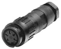 T3428-502, Circular DIN Connectors FEMALE CABLE CONNECTOR 6 WAY