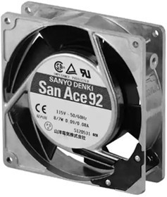 109S093, AC Fans AC Axial Fan, 92x92x25mm, 115VAC, Mini Ace