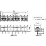 DG25C-B-02P-13, Клеммник 2-контактный шаг 7.62мм DG25C-B-02P-13, Клеммник 2-контактный шаг 7.62мм