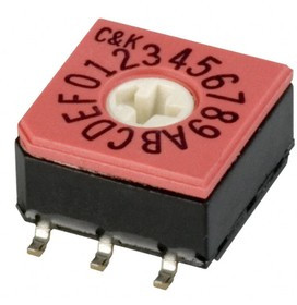 CD16RM0SB, Coded Rotary Switches HEX FLUSH ACT