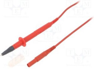 SPL7316NI1100-RT, Измерительный провод, 16А, Дл: 1м, черный, Rконт.макс: 25мОм