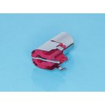 Гнездо RCA (тюльпан) на плату(К366L, красный)(RP-8-R)., Разъем