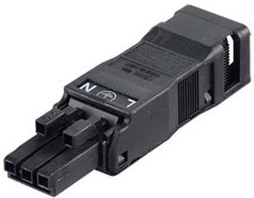 890-103, 890 Series WINSTA MINI Socket, 3-Pole, Female, 3-Way, Cable Mount, 16A, IP40
