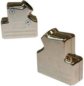 954-009-030R121, D-Sub Backshells 9P 45D Slide Lock Die Cast Nickel