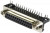 DRB-25FA, Разъем D-SUB 25 контактов, розетка угловая на плату, 7.2мм