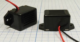 Излучатель звука механический c генератором 9~15В, 23x16x15мм и непрерывным звуком 0.4кГц; аналог EM