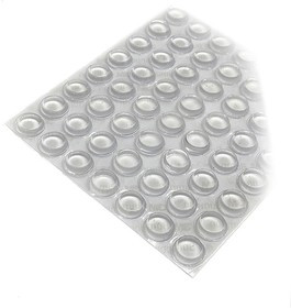 5512 (аналог SJ5312) Ножки клейкие прозрачные 12,7 х 3,5 мм цилиндр 200 шт