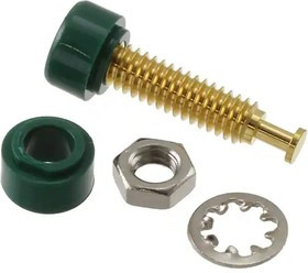 3542-5, Test Plugs &amp; Test Jacks PIN TIP JACK GOLD PL (GREEN)