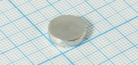 Магнит 12,0x 3,0, цилиндр, рабочая температура -60~80C, Ni, класс N35