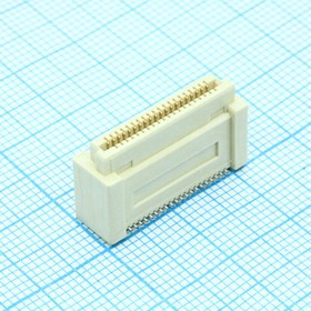 5-5179010-1, Составной разъем платы, вертикальный, Серия Fine Stack, 40 контакт(-ов), Гнездо, 0.8 мм
