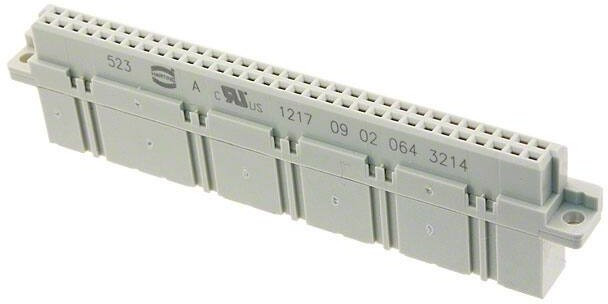 09020643214, DIN 41612 Connectors 64P 2A FEMALE CBLMNT ORDER CONTACTS SEP.