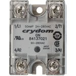 84137021, Solid State Relay 10mA 280V AC-IN 50A 280V AC-OUT 4-Pin