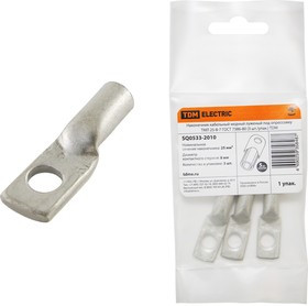 Наконечник медный луженый ТМЛ 25-8-7 ГОСТ 7386-80 (3 шт./упак.) TDM Наконечник медный луженый ТМЛ 25-8-7 ГОСТ 7386-80 (3 шт./упак.) TDM