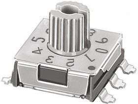 SMR14010, 10 Way Surface Mount DIP Switch, Rotary Flush Actuator