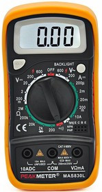 Мультиметр Peakmeter MAS830L