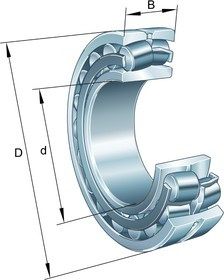 22314-E1-XL 70mm I.D Spherical Roller Bearing, 150mm O.D
