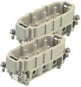 09310062611, Heavy Duty Power Connectors MALE INSERT 12 POLES SCW TERM 09310062611, Heavy Duty Power Connectors MALE INSERT 12 POLES SCW TERM