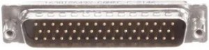 163A18649X, D-Sub Standard Connectors DSUB SOLDER PIN ANG 7.19mmPREC MCHND CNT