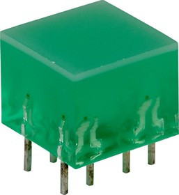 L-875/4GDT световая полоса зеленая 10х10мм 10мКд
