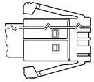 5-1761184-1, Modular Connectors / Ethernet Connectors PLUG 4 CONDUCTOR