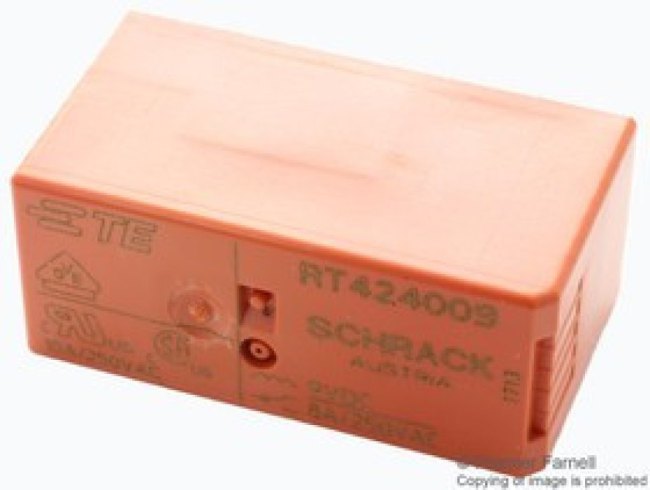 RTE44012, General Purpose Relays DPST-NO 8A 12VDC Power PCB Relay