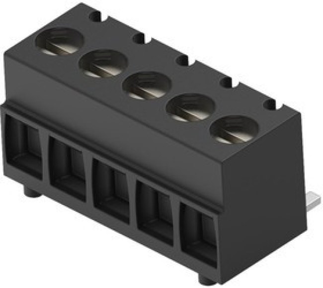 2383942-5, Клеммная колодка типа провод к плате, 3.5 мм, 5 вывод(-ов), 28 AWG, 16 AWG, 1.31 мм², Винт