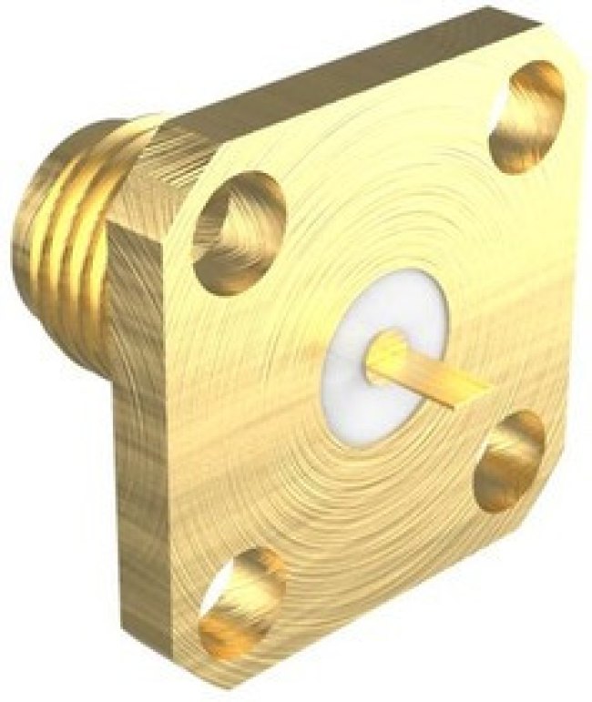 901-2GB100000AE, RF COAXIAL CONN, SMA JACK, 50 OHM, PANEL