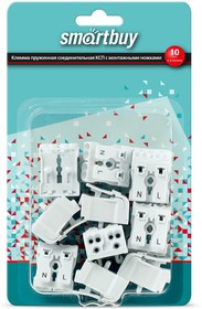 Клемма пружинная соединительная КСП2-L+N, 16A, с монтажными ножками 10 шт. (SBE-sc-2-rp)