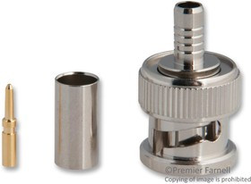 000-36875, RF/COAXIAL, BNC PLUG, STRAIGHT, 50 OHM, CRIMP