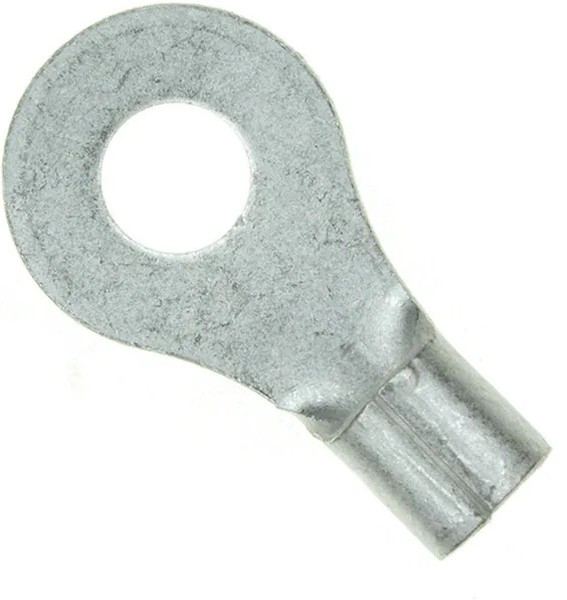 34121, TERMINAL, RING TONGUE, #6, CRIMP