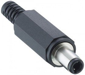 1633 03, 1633 DC Plug Rated At 2A, 24 V, Cable Mount, length 46.5mm, Nickel