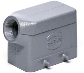 09340030501, Heavy Duty Power Connectors METAL HOOD HAN 10B 2 LVR LCKING