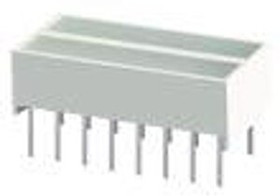 KB-F100SURKW, Светодиодный модуль 2хLEDх3,81х19,05мм/ красный/ 630нм/20-60мкд/белый матовый KB-F100SURKW, Светодиодный модуль 2хLEDх3,81х19,05мм/ красный/ 630нм/20-60мкд/белый матовый