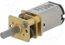 POLOLU-3068, Двигатель: DC, с редуктором, HPCB 6V, 6ВDC, 1,5А, Ось: D профиль