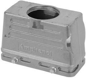 C14621R0166001, Heavy Duty Power Connectors Top Entry Low Prof. Hood SZ E16 M32