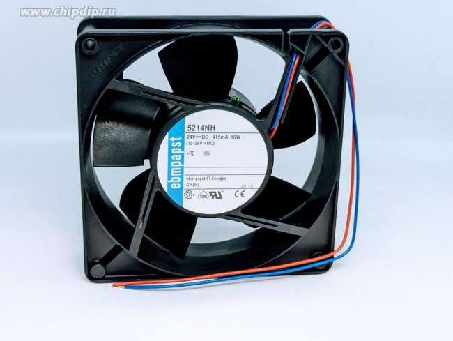 Вентилятор Ebmpapst 5214NH 24V DC 415mA 10W 127x127x38 2pin