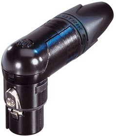 NC5FRX-BAG, XLR Connectors 5P F R/A RX CBLE END BLACK/SILVER