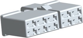 172138-1, FASTON .250 10 Way Nylon Crimp Terminal Housing, Natural