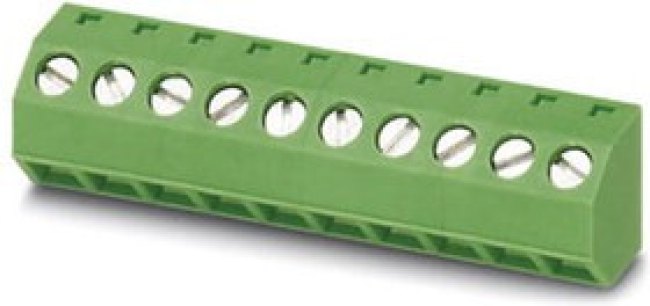 PCB terminal, 3 pole, pitch 5.08 mm, AWG 24-12, 24 A, screw connection, green, 1869787 PCB terminal, 3 pole, pitch 5.08 mm, AWG 24-12, 24 A, screw connection, green, 1869787