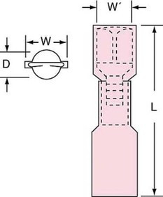 MNHU18-250DFIK, Terminals HEATSHRINK 71F-250-32-NLH