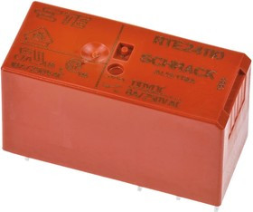 RTE24110, Реле 2 переключ. 110VDC, 8A/250VAC DPDT