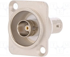 CP30124, Соединитель, гнездо BNC, с обеих сторон, изолированный, 75Ом