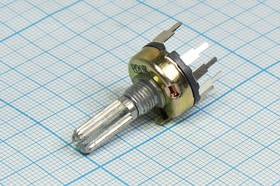 Резистор переменный поворотный 20к\B\17мм\KC6x20\ YRV-17N6.B20KL20KC; №7222 РПвр 20к\B\17мм\KC6x20\