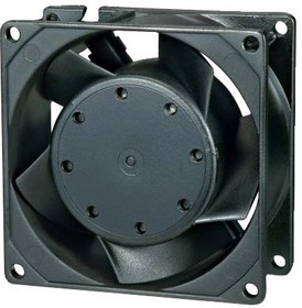 3C-230HB-W, AC Axial Fan, серия AC 3C, 230V, Square, 80 мм, 38 мм, Качения, 35 фут³/мин