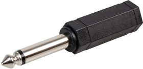 PSG08623, Переходник разъема, Стерео - 6.35мм, 1 вывод(-ов), Гнездо, Моно - 6.35мм, 1 вывод(-ов), Штекер