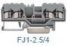FJ1-2.5/4/B, 280-833 Проходная клемма 2,5 кв мм 4-к син