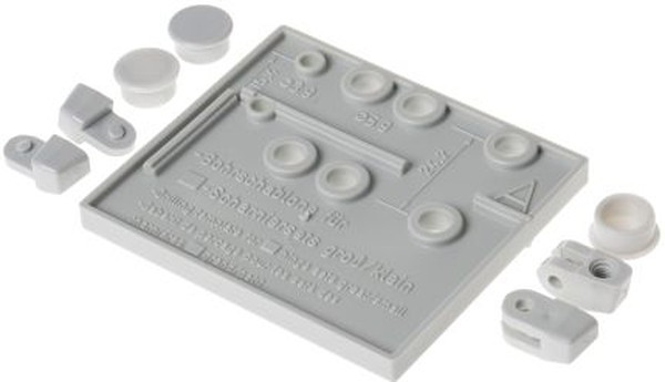 19008201, 190 Glass Fibre Reinforced PC Terminal Block Housing IP66, Surface Mount or Wall Mount